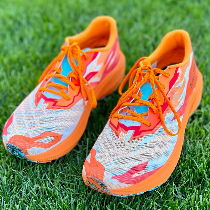 SALOMON AERO VOLT running shoes - orange/red - SALOMON - Evelostore