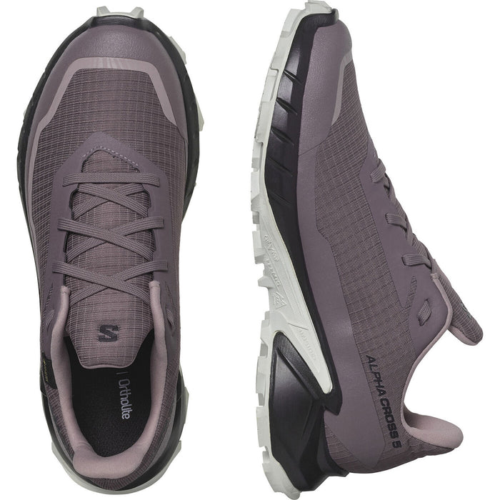 SALOMON ALPHACROSS 5 GTX W trail running shoes - violet/white/black