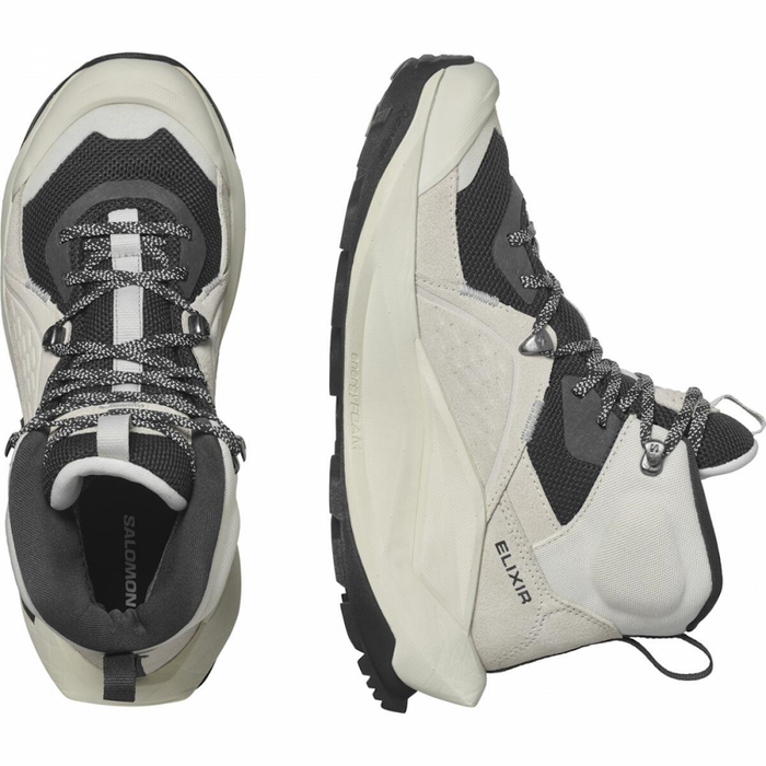SALOMON ELIXIR MID GTX W hiking footwear - white/black