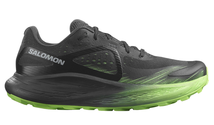 SALOMON GLIDE MAX TR trail running shoes - black/green