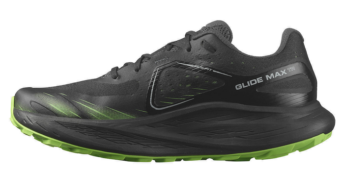 SALOMON GLIDE MAX TR trail running shoes - black/green