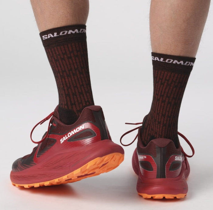 SALOMON GLIDE MAX TR trail running shoes - brown/red/orange