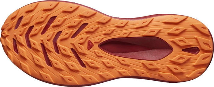 SALOMON GLIDE MAX TR trail running shoes - brown/red/orange