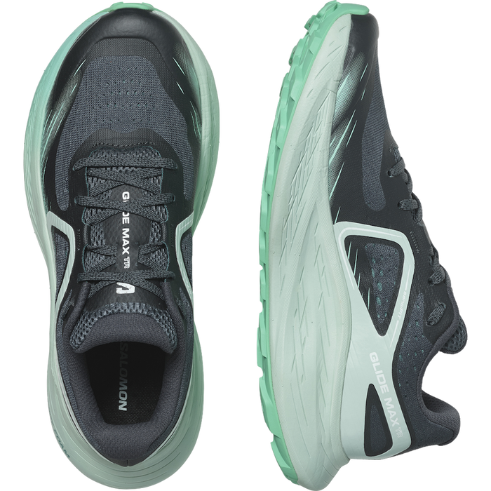 SALOMON GLIDE MAX TR W trail running shoes - grey/light green