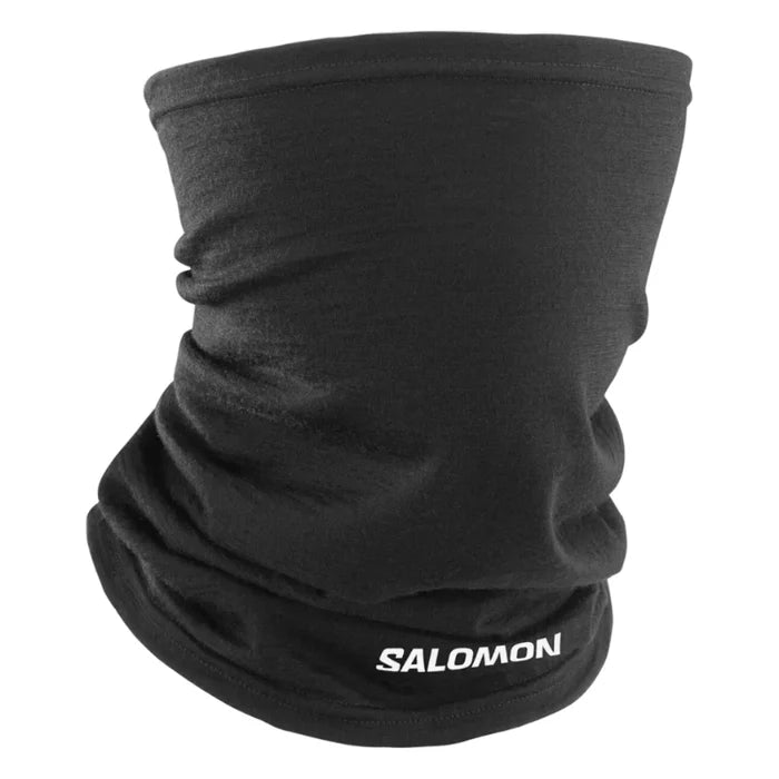 SALOMON Merino Neck gaiter - black - SALOMON - Evelostore