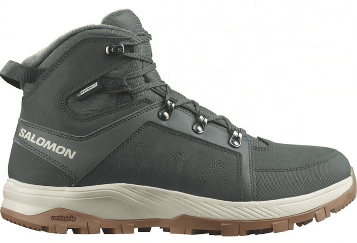 SALOMON OUTCHILL TS CSWP winter shoes - dark green/white - SALOMON - Evelostore
