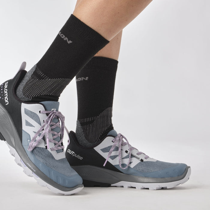 SALOMON OUTPULSE GTX W trail running shoes - light blue/grey/black