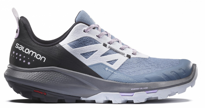 SALOMON OUTPULSE GTX W trail running shoes - light blue/grey/black