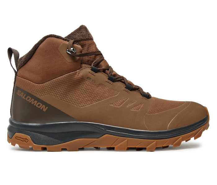SALOMON OUTSNAP CS WP men's winter boots - dark earth - SALOMON - Evelostore