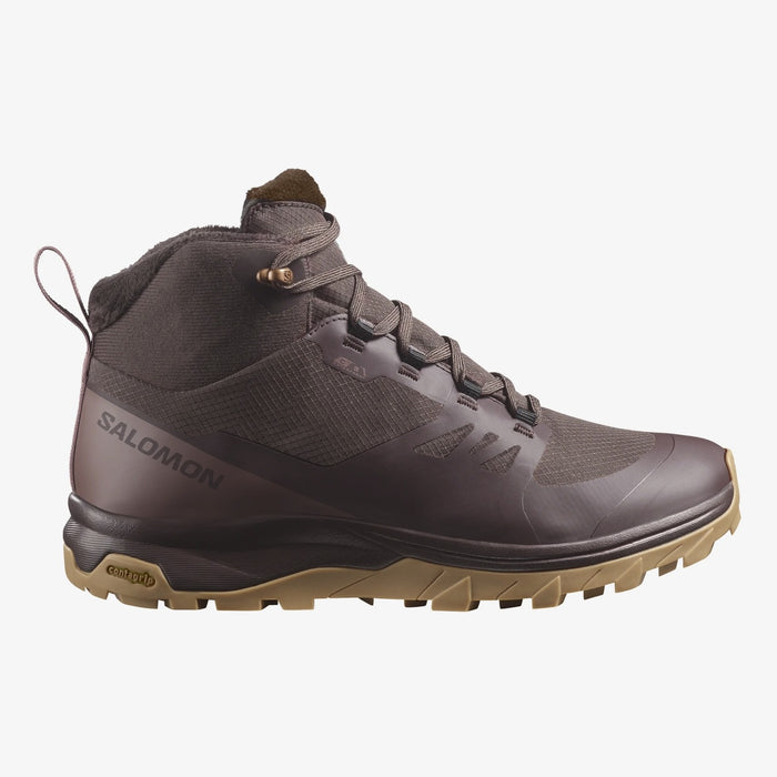 SALOMON OUTSNAP CS WP W winter shoes - black coffee - SALOMON - Evelostore