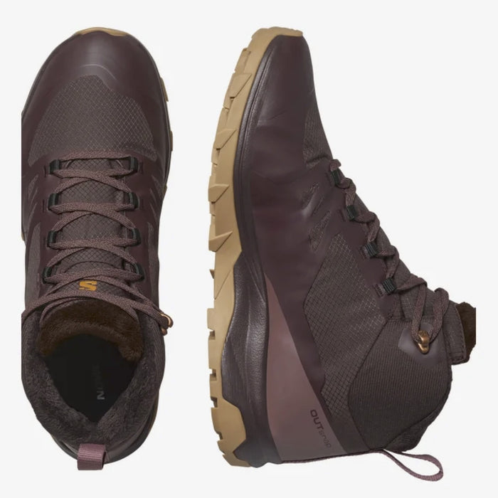 SALOMON OUTSNAP CS WP W winter shoes - black coffee - SALOMON - Evelostore