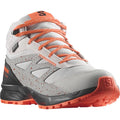 SALOMON OUTWAY MID CSWP J hiking shoes - grey/orange
