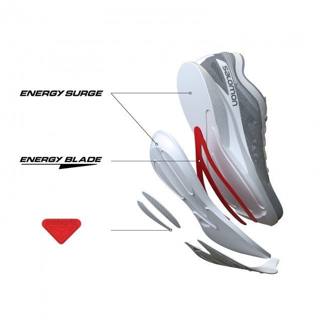 SALOMON PHANTASM running shoes - red - SALOMON - Evelostore