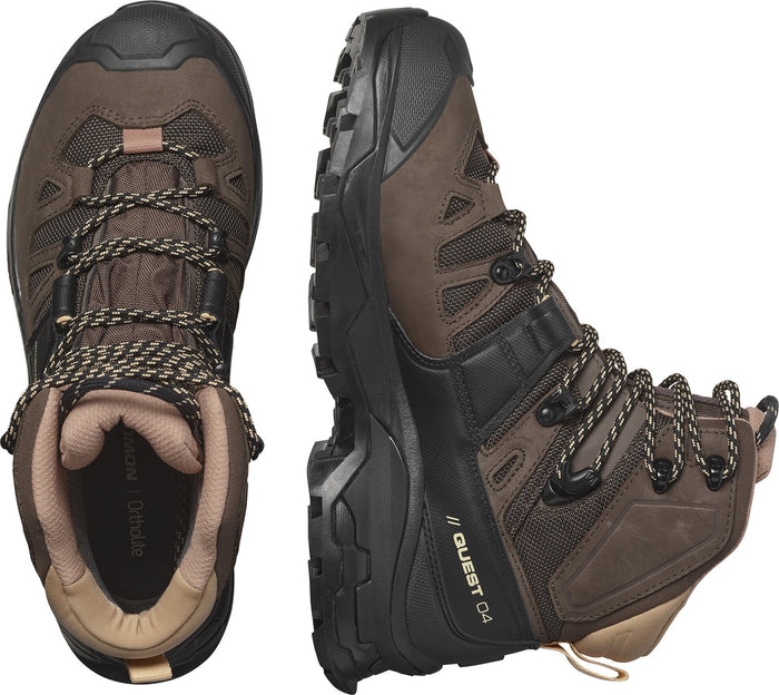 SALOMON QUEST 4 GORE - TEX W hiking boots - black/brown - SALOMON - Evelostore