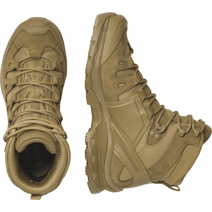 SALOMON QUEST 4D FORCES 2 COYOTE tactical footwear - brown - SALOMON - Evelostore