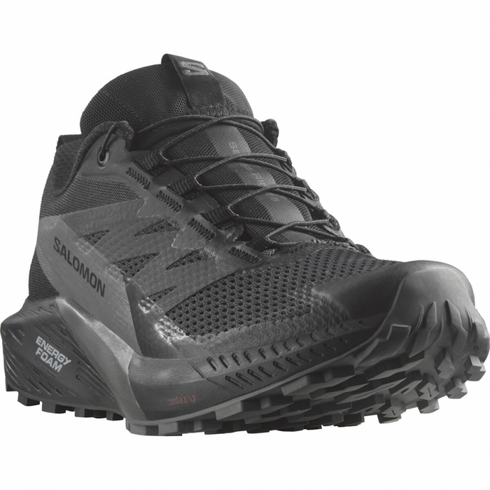SALOMON SENSE RIDE 5 GTX trail running shoes - black/dark grey