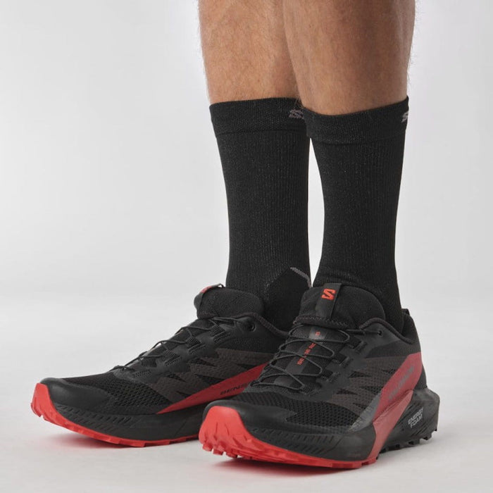 SALOMON SENSE RIDE 5 trail running shoes - black/red