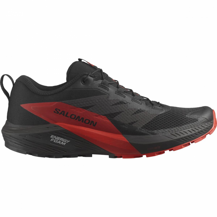 SALOMON SENSE RIDE 5 trail running shoes - black/red