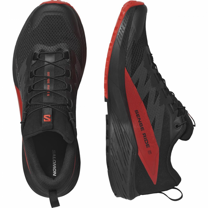 SALOMON SENSE RIDE 5 trail running shoes - black/red