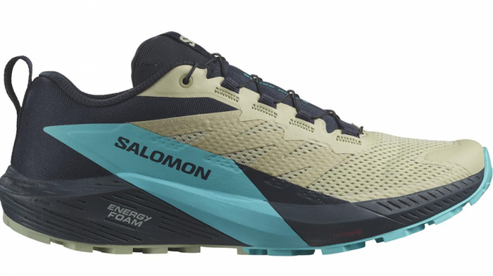 SALOMON SENSE RIDE 5 trail running shoes - grey/blue/black