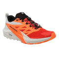 SALOMON SENSE RIDE 5 trail running shoes - grey/orange/red