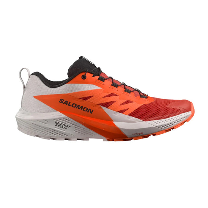SALOMON SENSE RIDE 5 trail running shoes - grey/orange/red