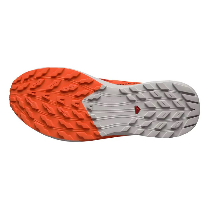 SALOMON SENSE RIDE 5 trail running shoes - grey/orange/red