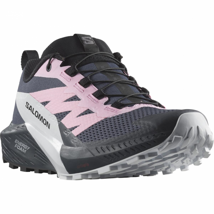SALOMON SENSE RIDE 5 W trail running shoes - black/grey/pink