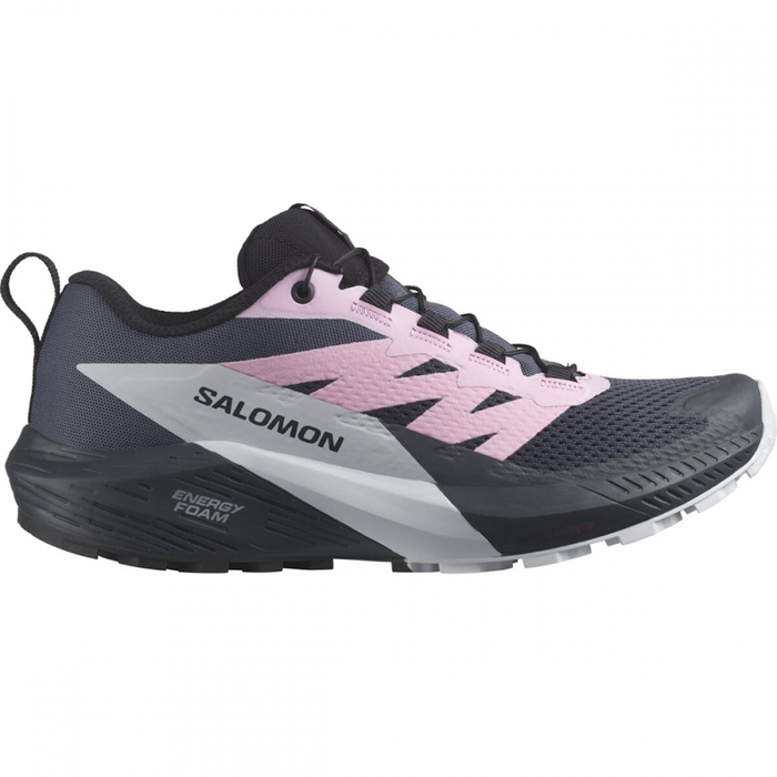 SALOMON SENSE RIDE 5 W trail running shoes - black/grey/pink