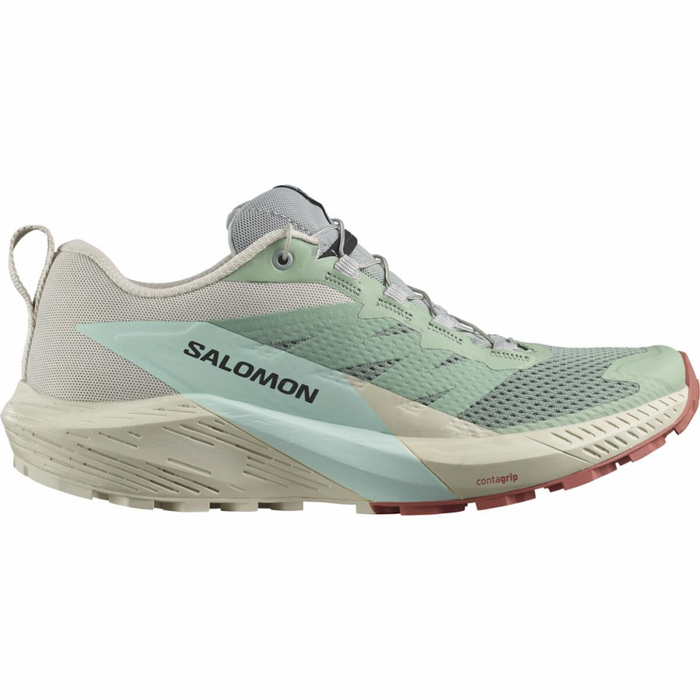 SALOMON SENSE RIDE 5 W trail running shoes - light blue/green/grey
