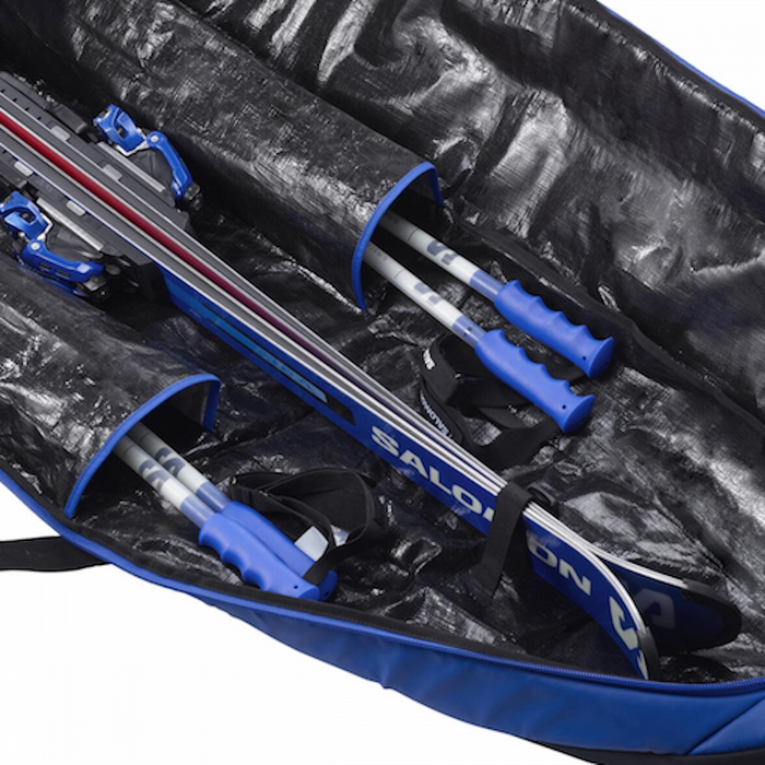 SALOMON SKITRIP 1 PAIR PADDED 195 Ski Bag Race Blue