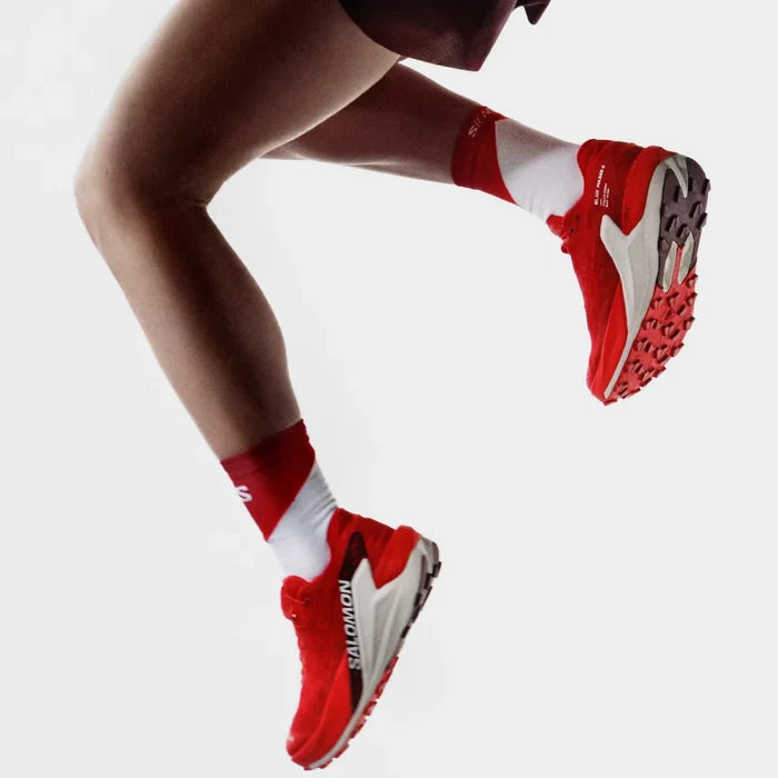 SALOMON S/LAB PULSAR 4 Trail running shoes - red/white