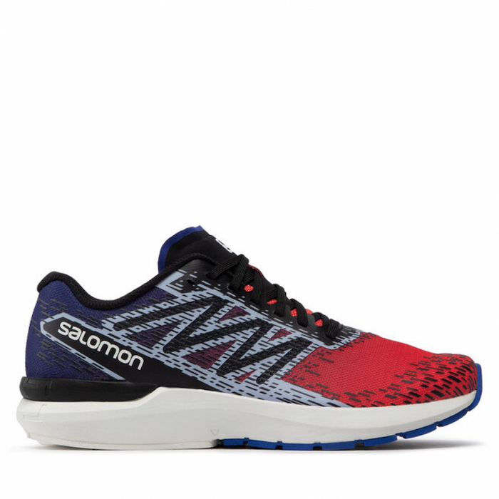 SALOMON SONIC 5 BALANCE trail running shoes - red/blue/black