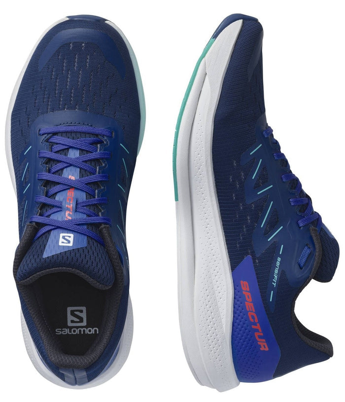 SALOMON SPECTUR trail running shoes - dark blue/blue/white