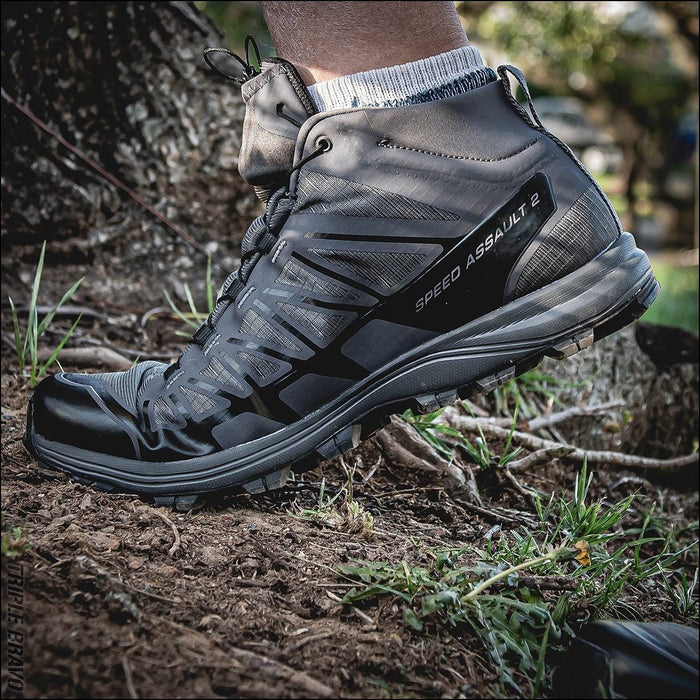 SALOMON SPEED ASSAULT 2 forces shoes - wolf black - SALOMON - Evelostore