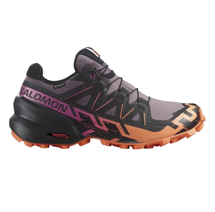 SALOMON SPEEDCROSS 6 GORE - TEX W trail running shoes - orange/violet - SALOMON - Evelostore