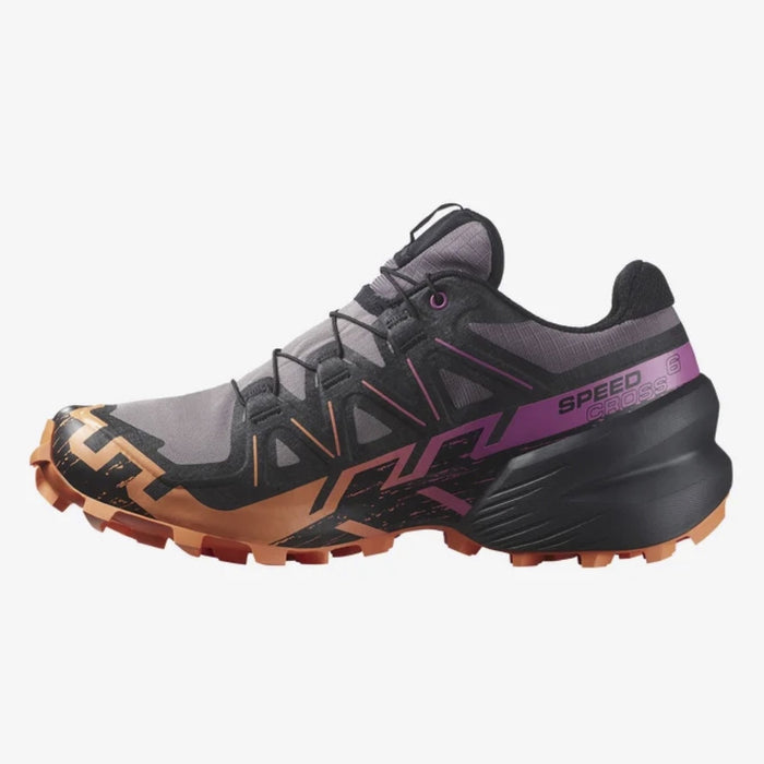 SALOMON SPEEDCROSS 6 GORE - TEX W trail running shoes - orange/violet - SALOMON - Evelostore