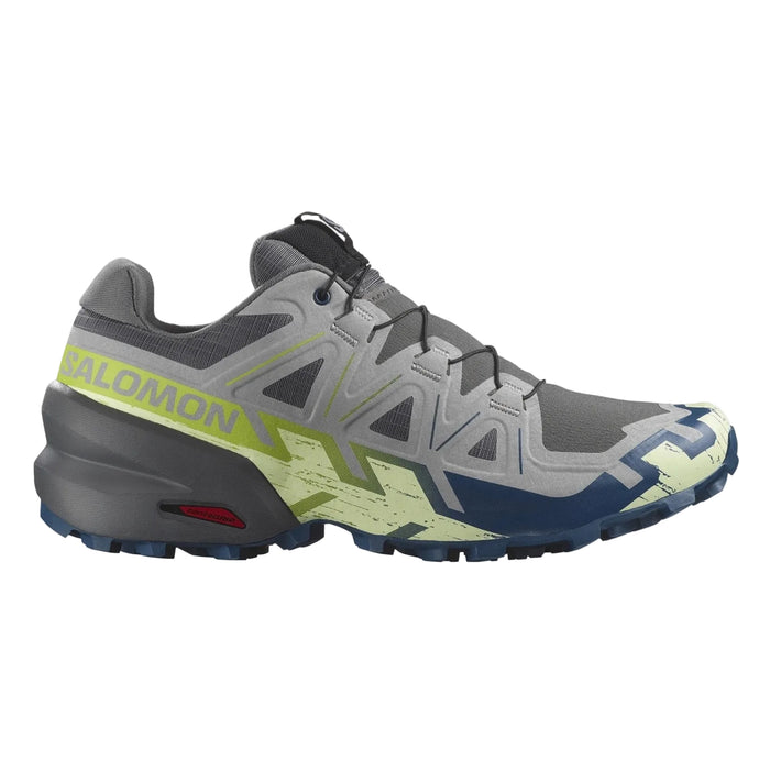 SALOMON SPEEDCROSS 6 trail running shoes - grey/green - SALOMON - Evelostore