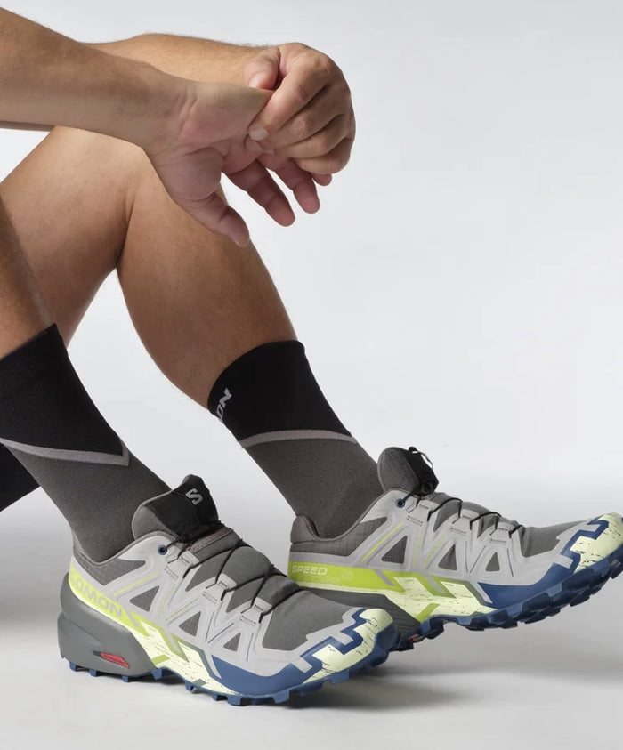 SALOMON SPEEDCROSS 6 trail running shoes - grey/green - SALOMON - Evelostore