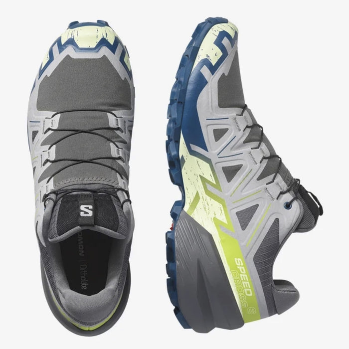 SALOMON SPEEDCROSS 6 trail running shoes - grey/green - SALOMON - Evelostore