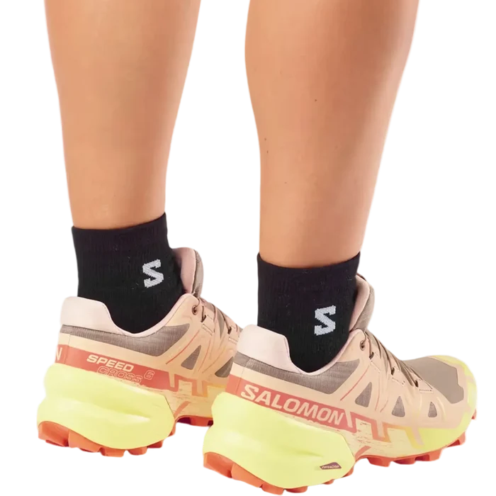 SALOMON SPEEDCROSS 6 W trail running shoes - peach/yellow