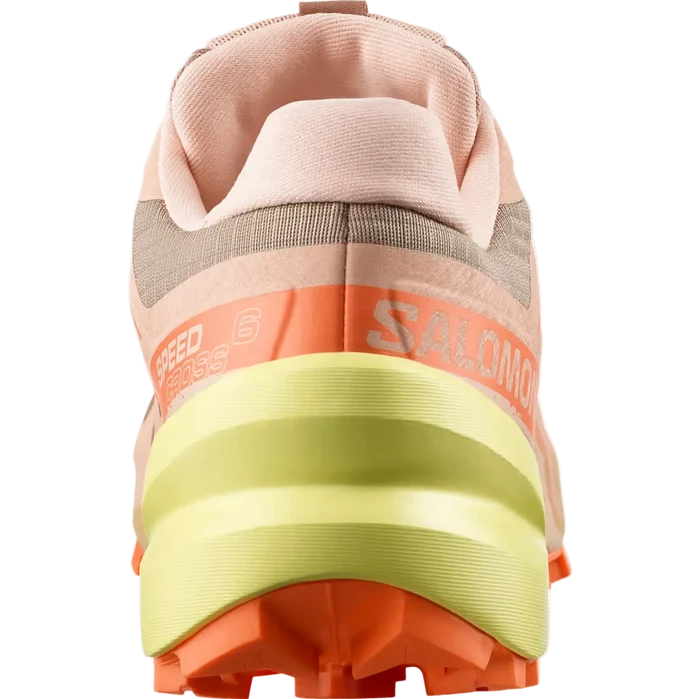 SALOMON SPEEDCROSS 6 W trail running shoes - peach/yellow