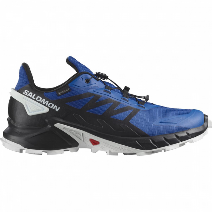 SALOMON SUPERCROSS 4 GTX trail running shoes - blue/black/white