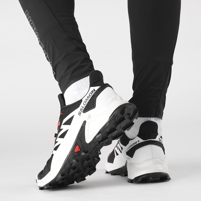 SALOMON SUPERCROSS 4 trail running shoes - black/white/red