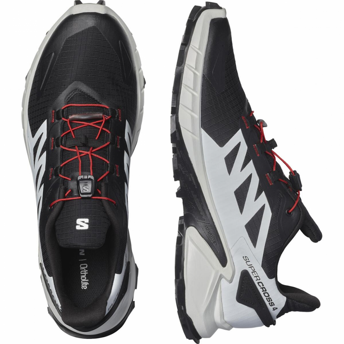 SALOMON SUPERCROSS 4 trail running shoes - black/white/red