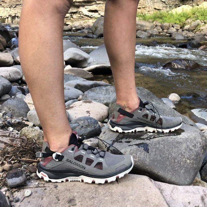 SALOMON TECHAMPHIBIAN 5 hiking shoes - peat/green - SALOMON - Evelostore