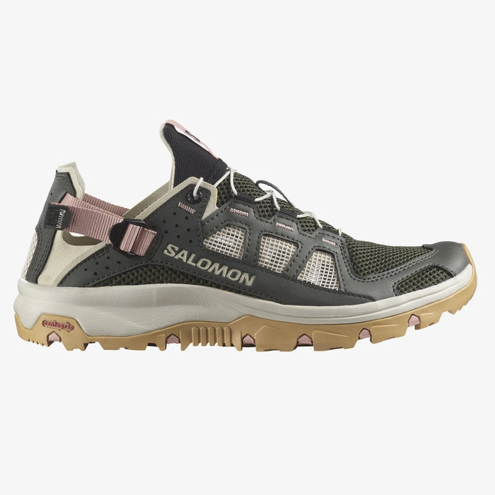SALOMON TECHAMPHIBIAN 5 hiking shoes - peat/green - SALOMON - Evelostore