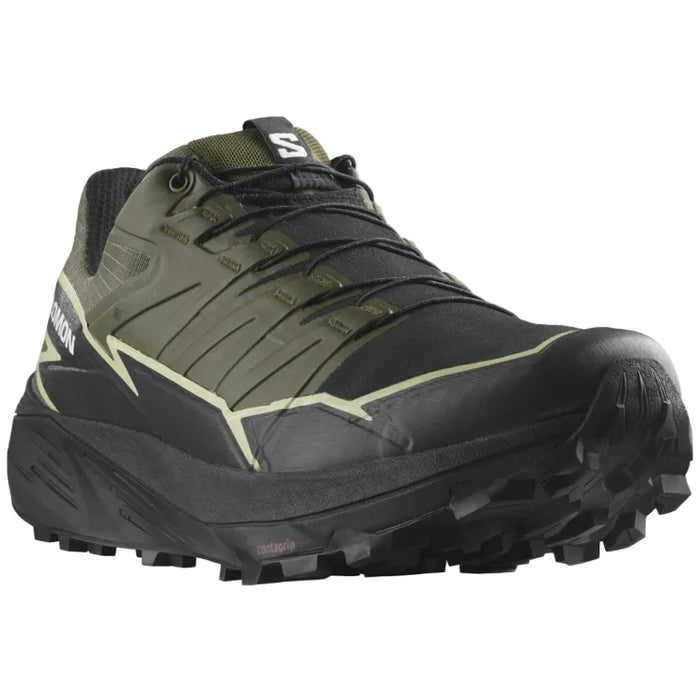 SALOMON THUNDERCROSS GTX trail running shoes - black/camo green