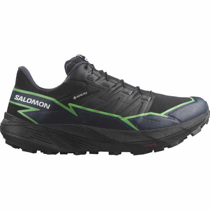 SALOMON THUNDERCROSS GTX trail running shoes - black/green