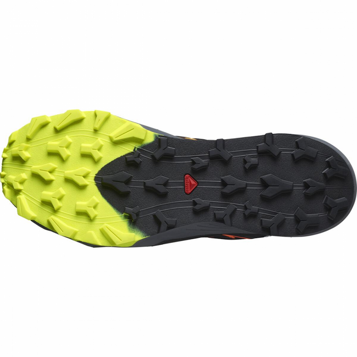SALOMON THUNDERCROSS trail running shoes - black/orange/yellow